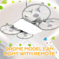 🌀🌬️3-Speed E27 Drone Model Fan Light with Remote