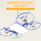 🌀🌬️3-Speed E27 Drone Model Fan Light with Remote