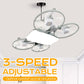 🌀🌬️3-Speed E27 Drone Model Fan Light with Remote