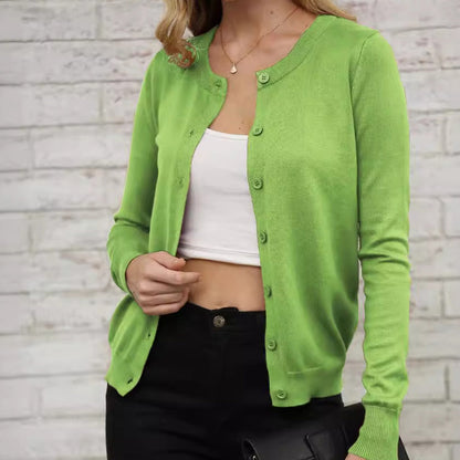 ⏳Limited-time 50% off⏰Women's Classic Crew Neck Cardigan🧥