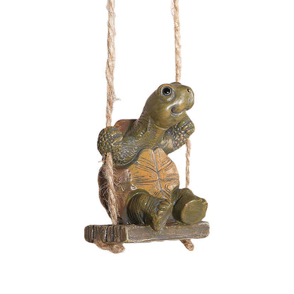 🌈🌞Whimsical Turtle Swing Decor