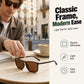 🕶️ Unisex Vintage Polarized Sunglasses – Retro Metal Frame with UV400 Protection, Stylish Shades for Men & Women ✨