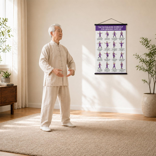 📢📢50% OFF !! ⏰Tai Chi Workout Poster for Seniors