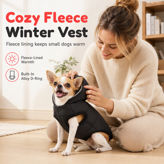 ⏳Time-Limited Special⏰Hooded Dog Coat – Fleece-lined, Windproof 🧥